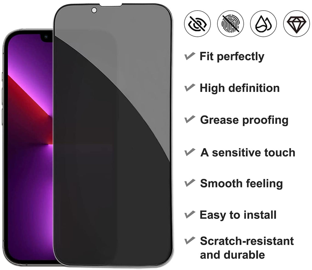 Pro Anti Spy Privacy Tempered Glass Screen Protector IPhone
