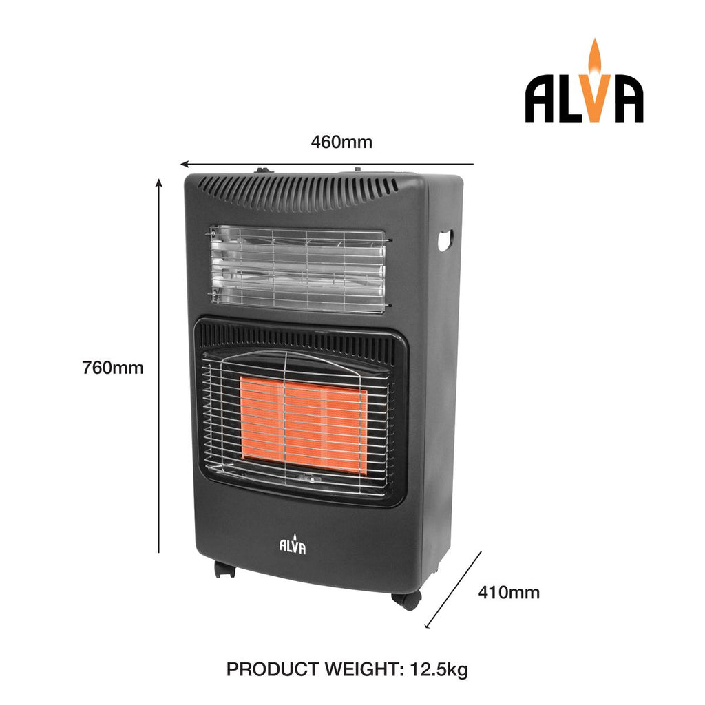 ALVA - Infrared Radiant Gas & Electric Dual Indoor Heater