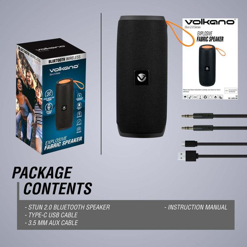 Volkano Bluetooth Speaker - Black