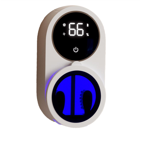 Wall Mounted Toothbrush Holder And Cleaner Smart Light Cleaning