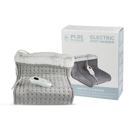 PURE PLEASURE Electric Heated Foot Warmer | 4 Heat Settings