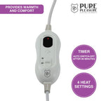 PURE PLEASURE Electric Heated Foot Warmer | 4 Heat Settings