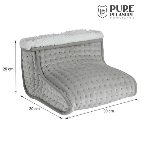 PURE PLEASURE Electric Heated Foot Warmer | 4 Heat Settings