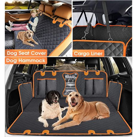 A-PET Pet Car Seat Cover - Rear Seat or Hammock Style - Universal Size
