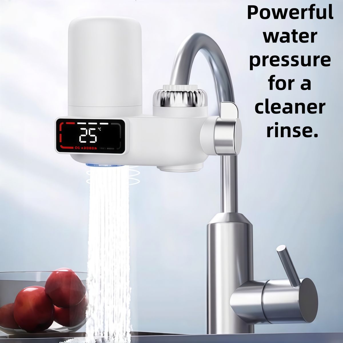Digital Tap Water Filter - UV Sterilizer & Temperature Display Purifier