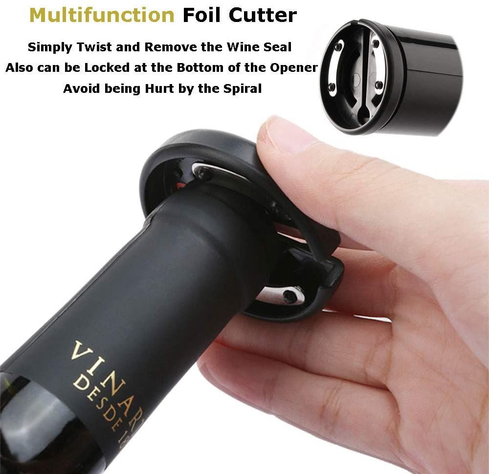 Battery Operated 4-in-1 Electric Wine Opener Set- Open, Serve & Preserve