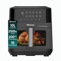 Hisense 10L 2100W Dual Heating Air Fryer with Digital Touchscreen, visual window- Black