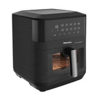 Hisense 10L 2100W Dual Heating Air Fryer with Digital Touchscreen, visual window- Black