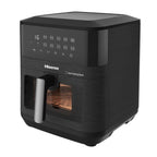 Hisense 10L 2100W Dual Heating Air Fryer with Digital Touchscreen, visual window- Black