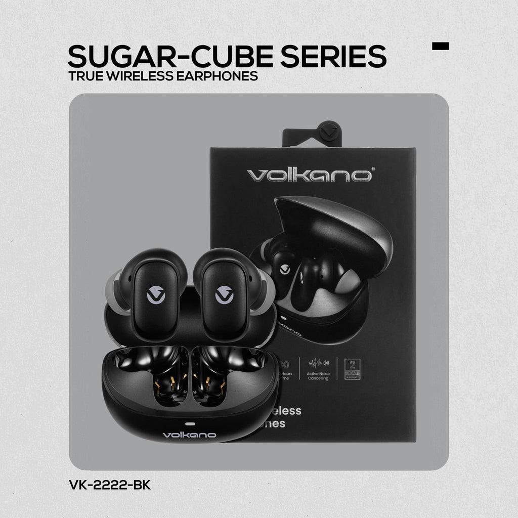 Volkano Sugar-Cube Active Noise Cancelling True Wireless Earphones