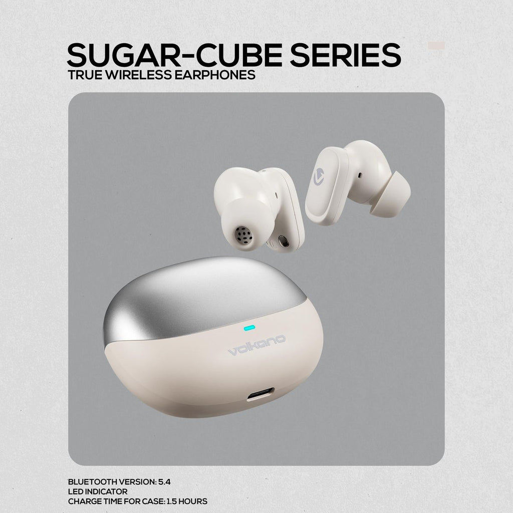 Volkano Sugar-Cube Active Noise Cancelling True Wireless Earphones