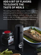 Rechargeable Electric Grinder for Pink Salt, Pepper, and Flaxseeds Wireless