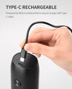 Rechargeable Electric Grinder for Pink Salt, Pepper, and Flaxseeds Wireless