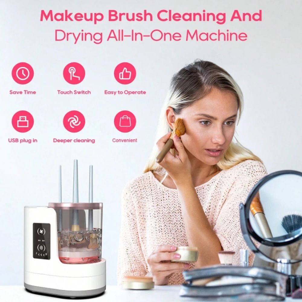 3 in 1 Electric Makeup Brush Cleaner, Brush Cleaner, Portable