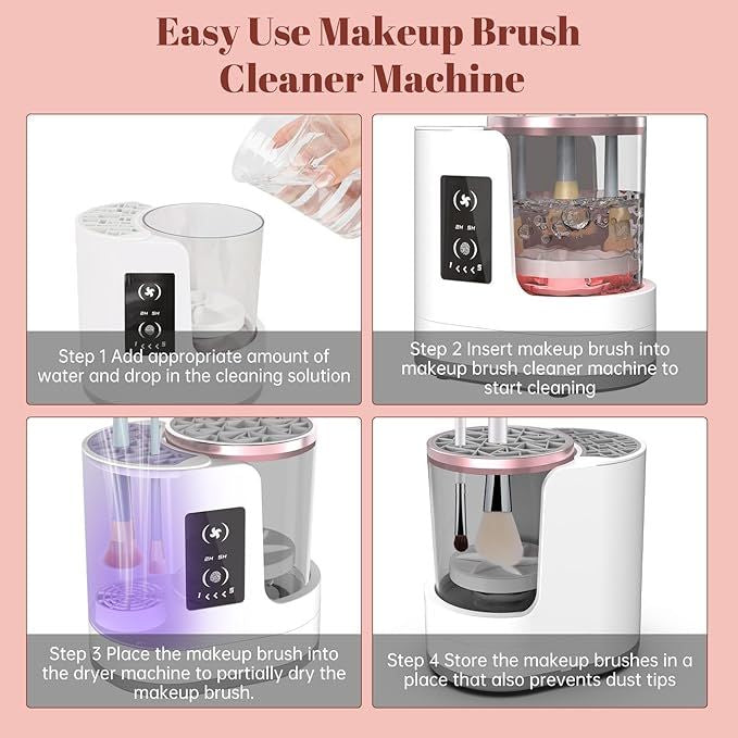 3 in 1 Electric Makeup Brush Cleaner, Brush Cleaner, Portable