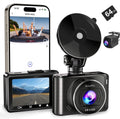 BezosMax 4K Dash Cam + 64GB
SDcard, UHD 1080P WIFI mobile interconnection