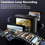 BezosMax 4K Dash Cam + 64GB
SDcard, UHD 1080P WIFI mobile interconnection