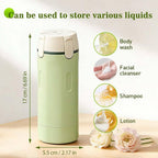 4 in 1 Travel Dispenser, 4 Pack 30ML Travel Bottles for Toiletries, Leak Proof Travel Size Containers, Portable Containers for Shampoo Lotion Conditioner Cream (White)