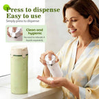 4 in 1 Travel Dispenser, 4 Pack 30ML Travel Bottles for Toiletries, Leak Proof Travel Size Containers, Portable Containers for Shampoo Lotion Conditioner Cream (White)