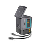 Promate PowerSync-105 105W Charging Station with Dual Retractable Cables