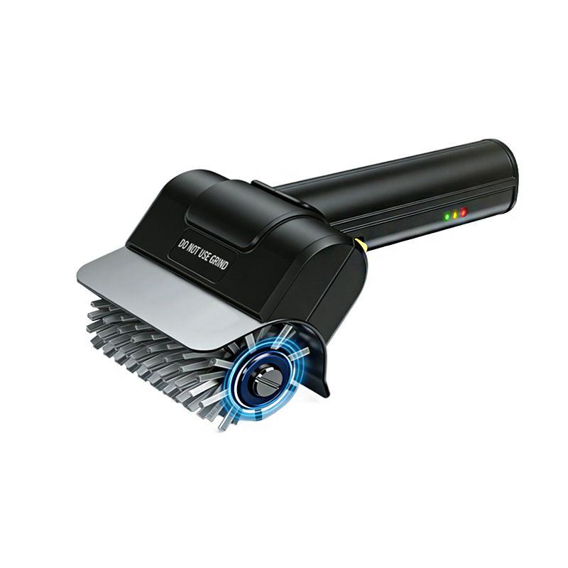 Electric Grill Brush, Dual Safety Lock 304 SS Waterproof Head, Splash-Proof