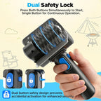 Electric Grill Brush, Dual Safety Lock 304 SS Waterproof Head, Splash-Proof