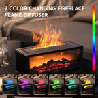 Topika - Flame Essential Oil Diffuser, Humidifier and Diffuser with Remote