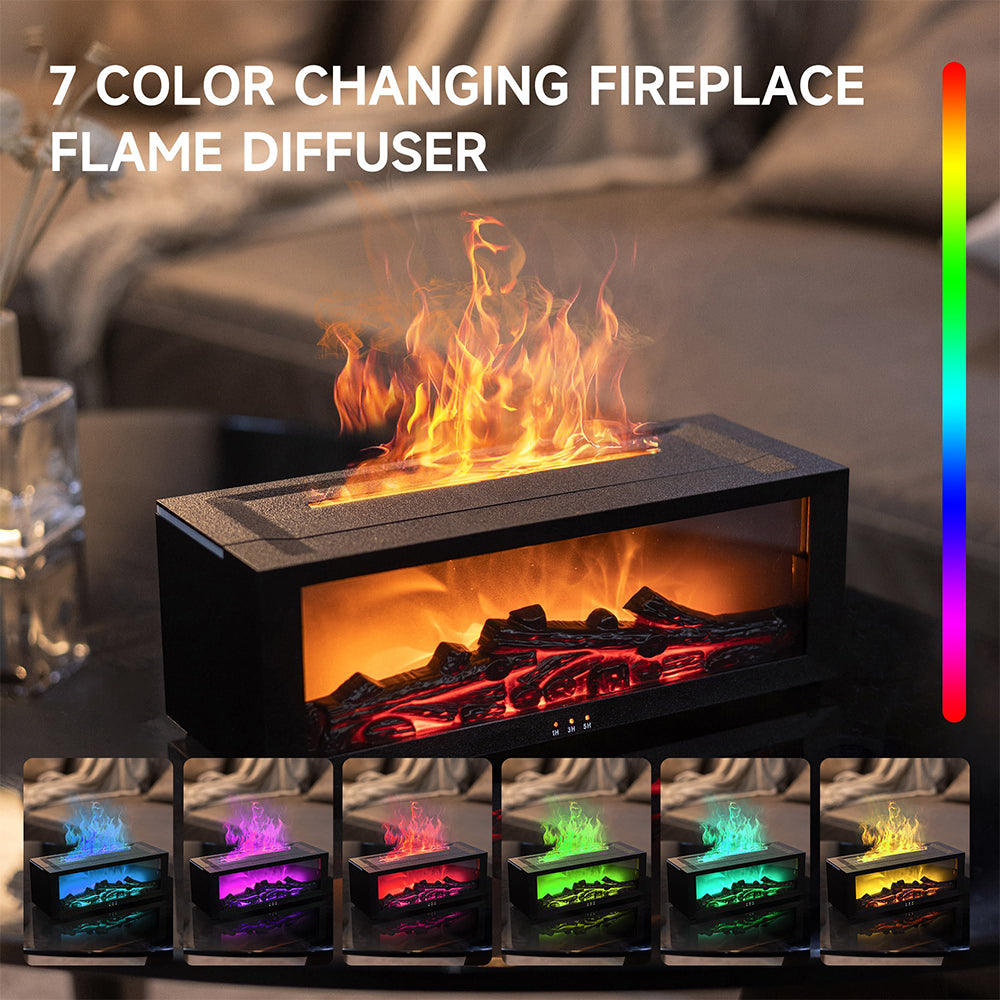 Topika - Flame Essential Oil Diffuser, Humidifier and Diffuser with Remote