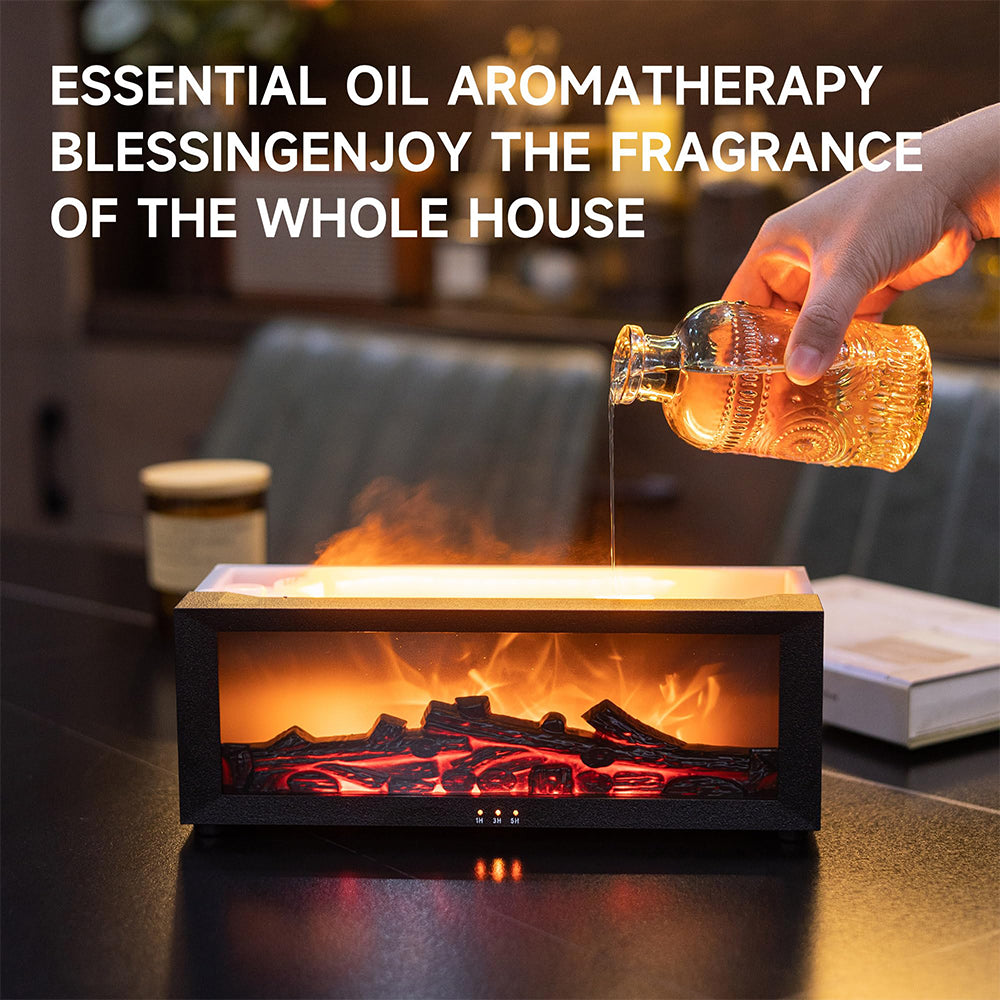 Topika - Flame Essential Oil Diffuser, Humidifier and Diffuser with Remote