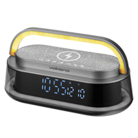 Volkano Awaken Series Wireless Charging Alarm Clock Speaker