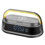 Volkano Awaken Series Wireless Charging Alarm Clock Speaker