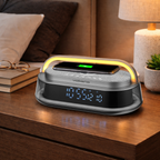 Volkano Awaken Series Wireless Charging Alarm Clock Speaker