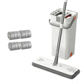 Self-Cleaning Mop & Bucket Set with 4 Microfiber Cloth, Rotatable Flat Mop