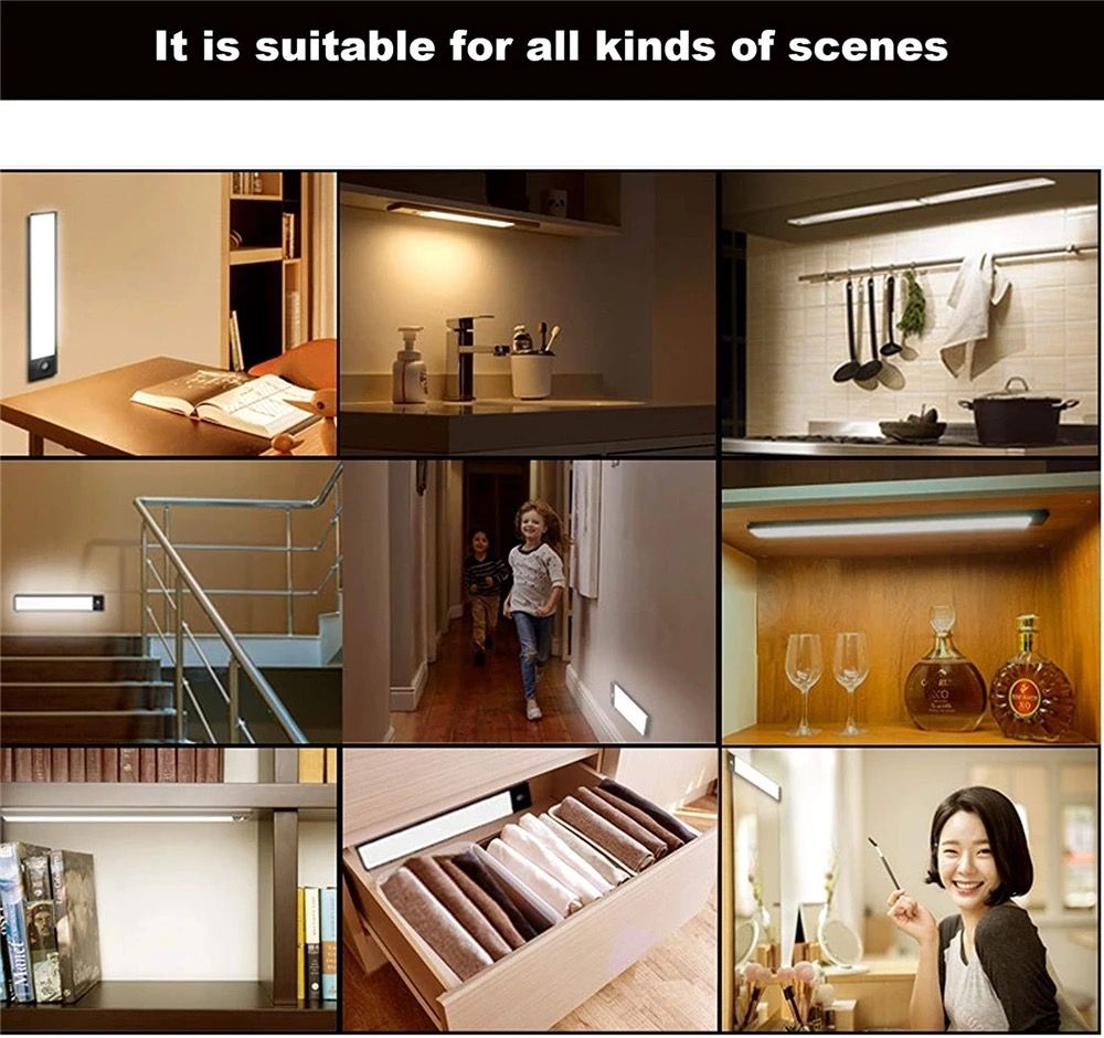 2 x Wireless Rechargeable Smart Motion Sensor Light