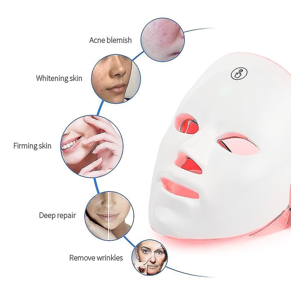 Usb Charge 7 Colors Led Facial Mask
