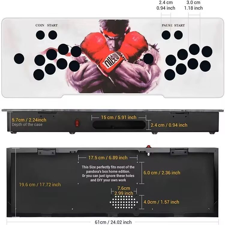 Retro Arcade 3D Classic Gaming Console With 29800 Games - (GC)