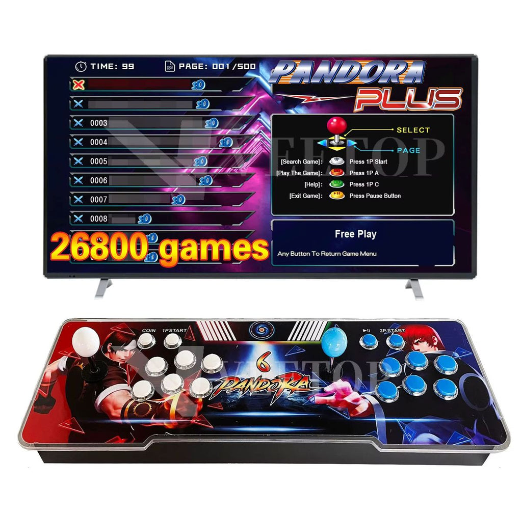 Retro Arcade 3D Classic Gaming Console With 29800 Games - (GC)